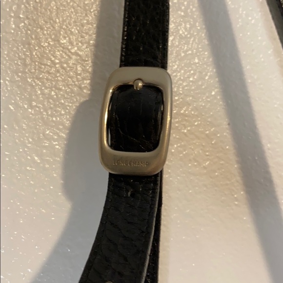 Longchamp Croc Roseau Side Zip Toggle Shoulder Bag - Picture 5 of 16